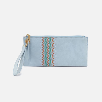 Vida Wristlet In Buffed Leather - Sky | HOBO