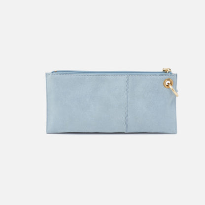Vida Wristlet In Buffed Leather - Sky | HOBO