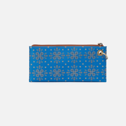 Vida Wristlet In Coated Canvas - Blue Journey Bandana | HOBO
