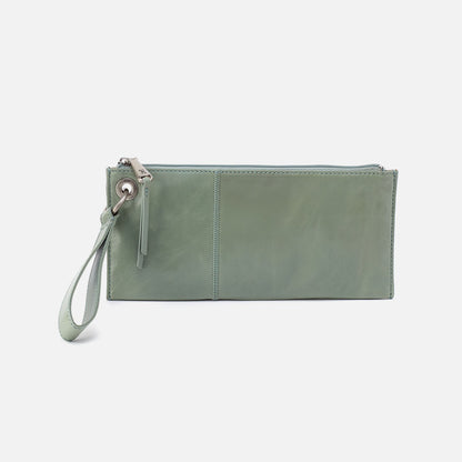 Vida Wristlet In Polished Leather - Jade | HOBO