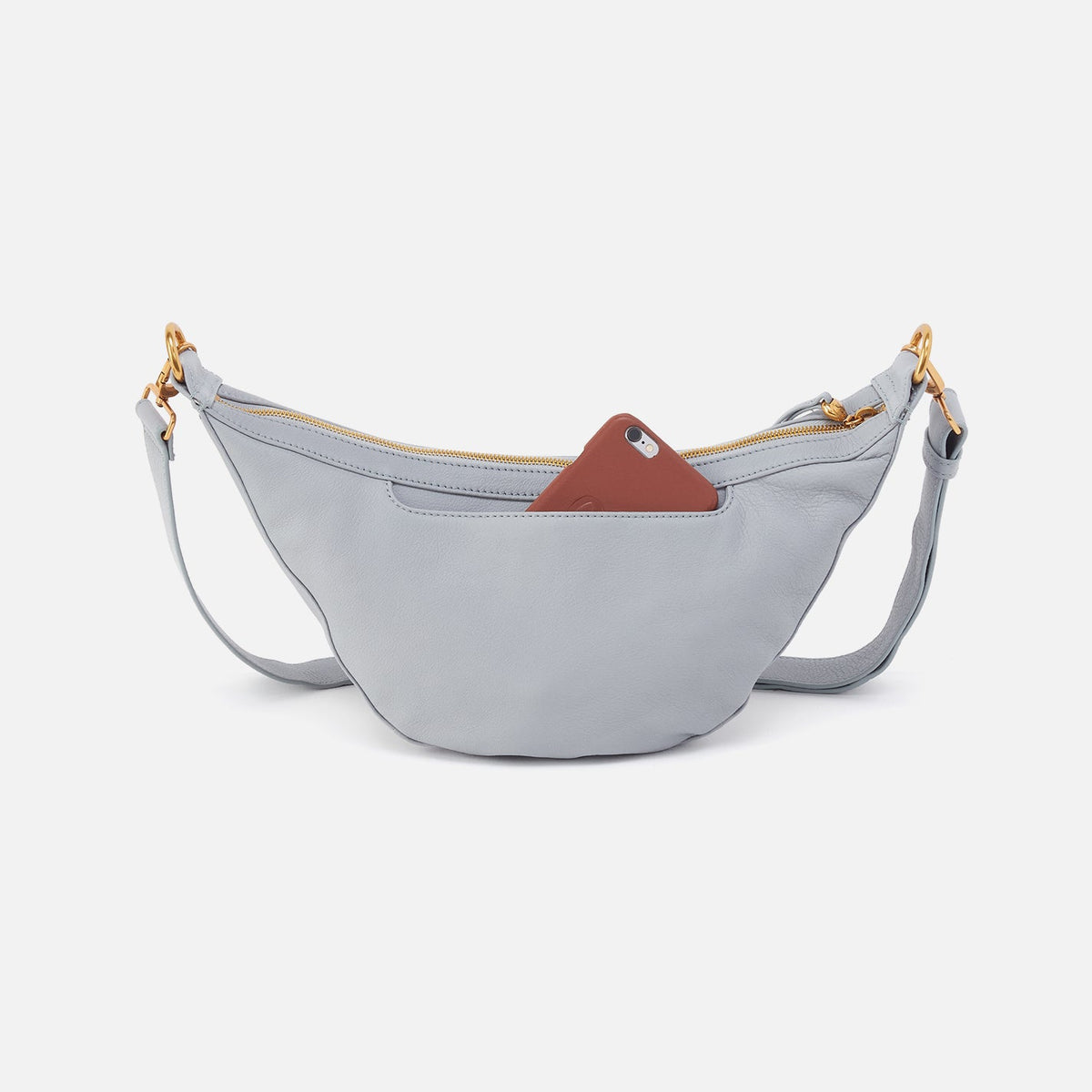 Carmen Sling In Pebbled Leather - Blue Pearl | HOBO