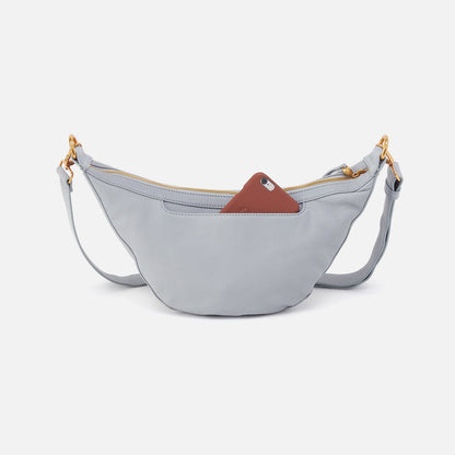 Carmen Sling In Pebbled Leather - Blue Pearl | HOBO