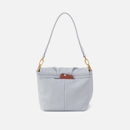 Harley Convertible Shoulder Bag In Pebbled Leather - Blue Pearl | HOBO