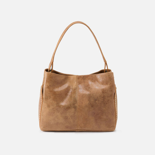 Seneca Shoulder Bag In Buffed Leather - Whiskey | HOBO