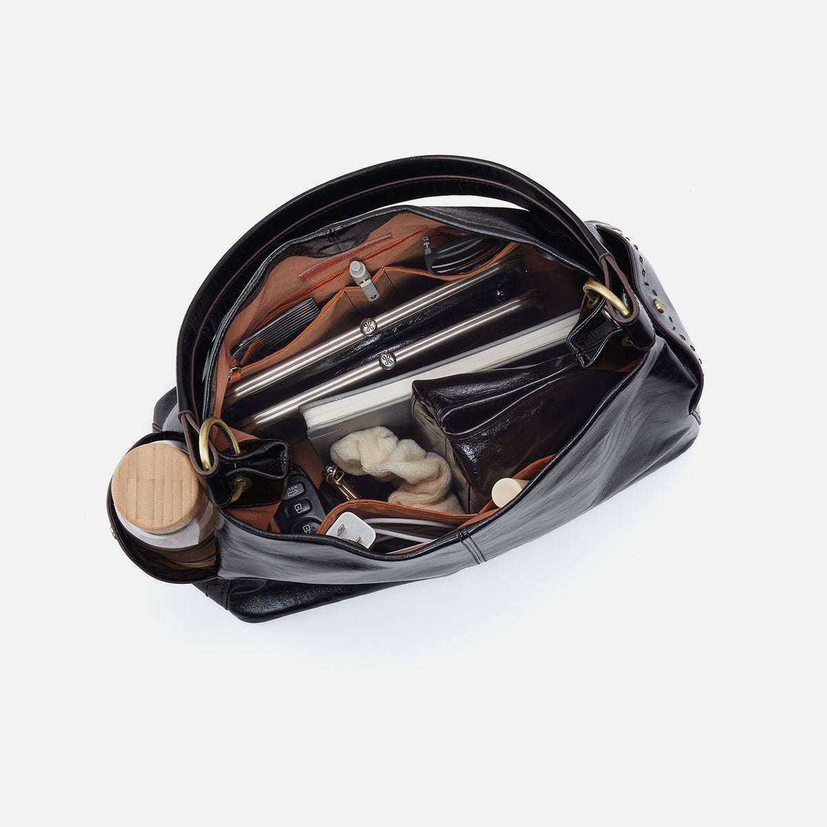 Seneca Shoulder Bag In Buffed Leather - Whiskey | HOBO