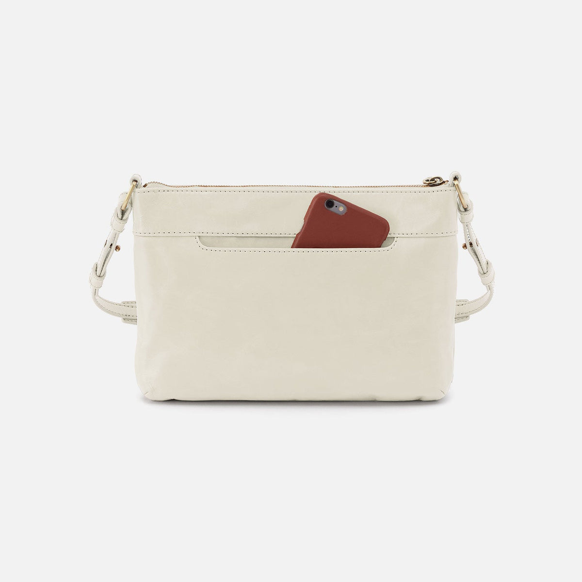 Billie Crossbody In Polished Leather - Lily | HOBO