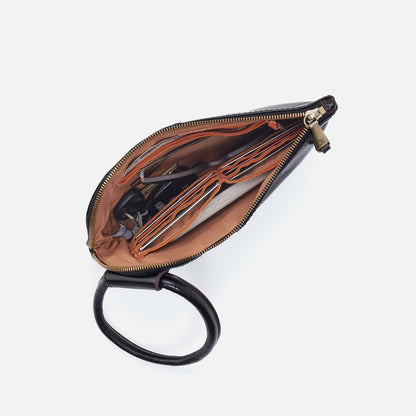 Sable Wristlet In Perforated Leather - Ecru Daisy Perf | HOBO