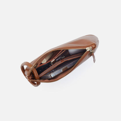 Daisy Daze Large Wristlet In Buffed Leather - Misty Harbor | HOBO