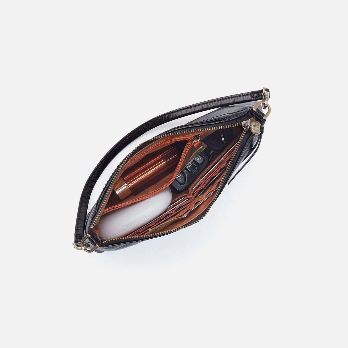 Darcy Crossbody In Buffed Leather - Misty Harbor | HOBO