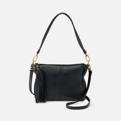 Kori Crossbody In Pebbled Leather - Black | HOBO