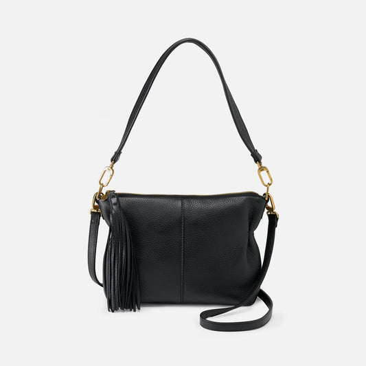 Kori Crossbody In Pebbled Leather - Black | HOBO