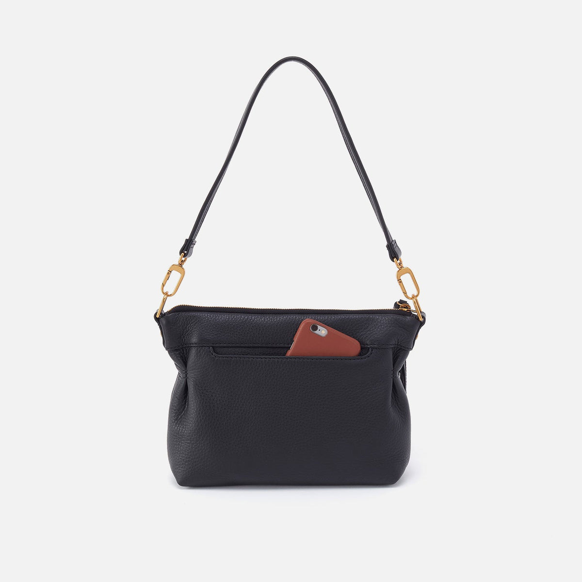 Kori Crossbody In Pebbled Leather - Black | HOBO
