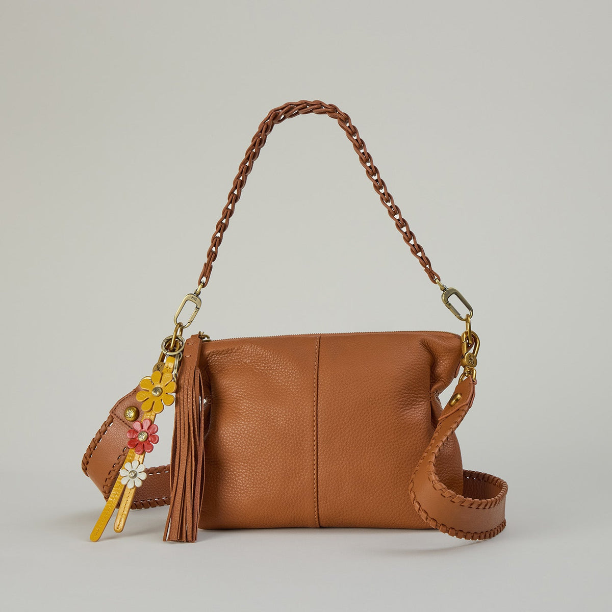 Kori Crossbody In Pebbled Leather - Warm Honey | HOBO