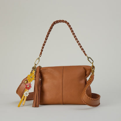 Kori Crossbody In Pebbled Leather - Warm Honey | HOBO