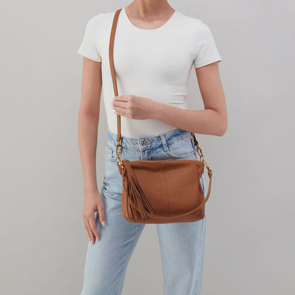 Kori Crossbody In Pebbled Leather - Warm Honey | HOBO