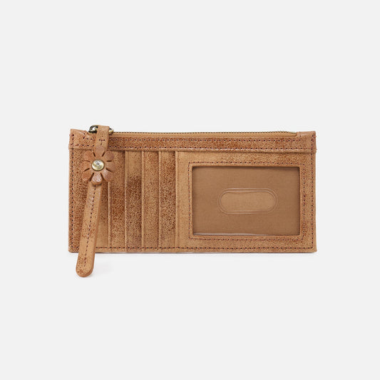 Carte Card Case In Buffed Leather - Whiskey | HOBO