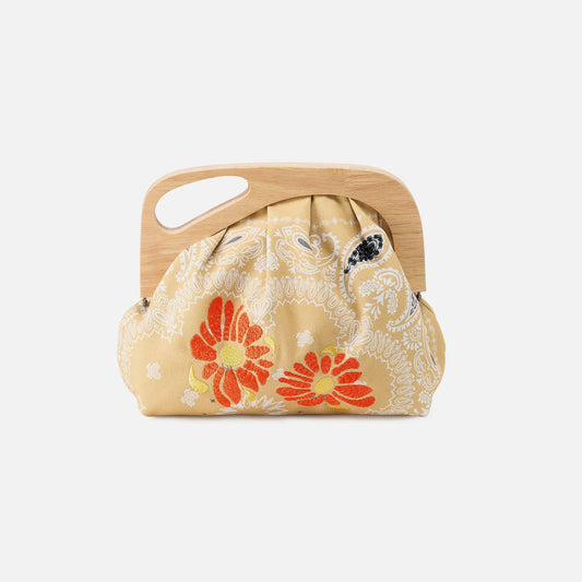 Dakota Print Clutch In Canvas - Sunset Bandana | HOBO