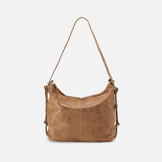 Emily Convertible Backpack In Buffed Leather - Whiskey | HOBO