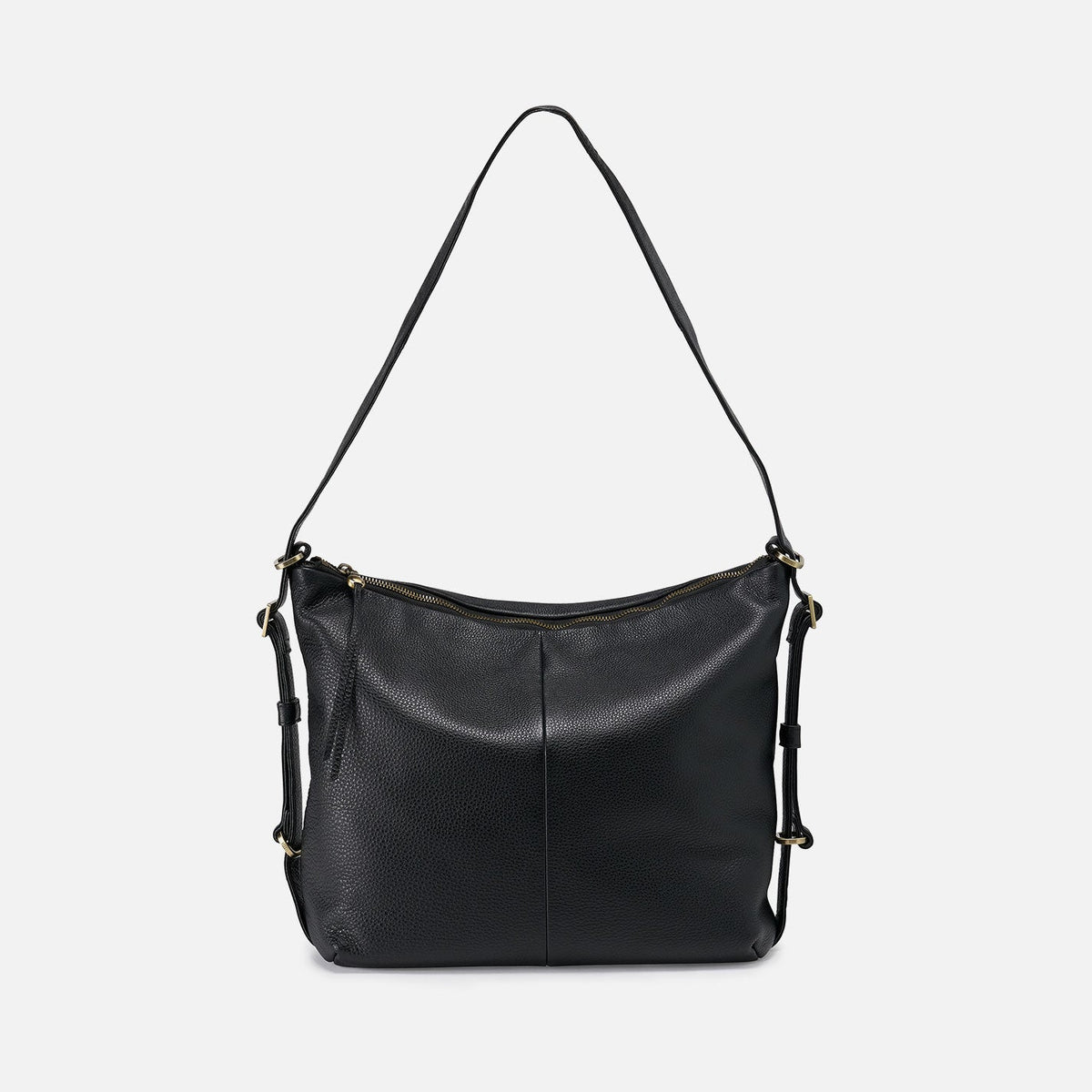 Emily Convertible Backpack In Pebbled Leather - Black | HOBO