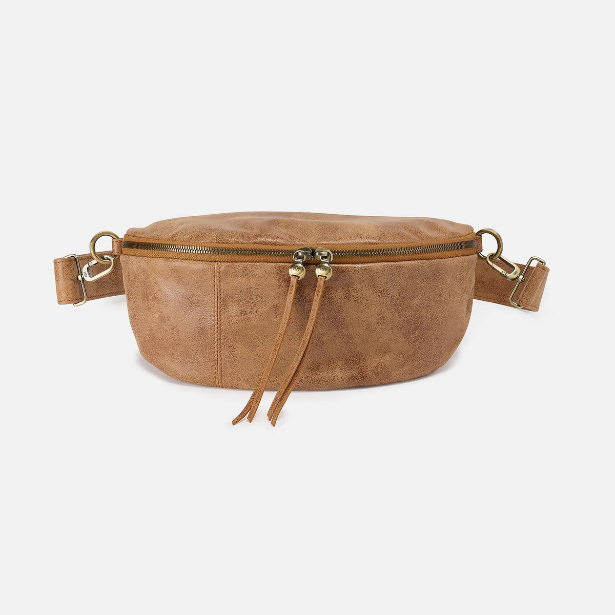 Hunter Medium Belt Bag In Buffed Leather - Whiskey | HOBO