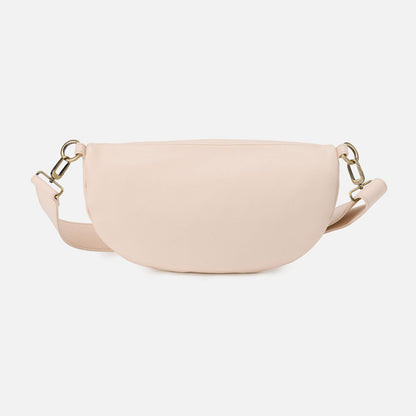 Hunter Medium Belt Bag In Pebbled Leather - Cream | HOBO