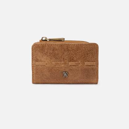 Jill Card Case In Buffed Leather - Whiskey | HOBO
