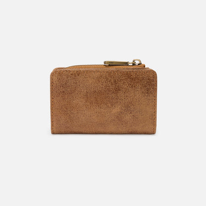 Jill Card Case In Buffed Leather - Whiskey | HOBO