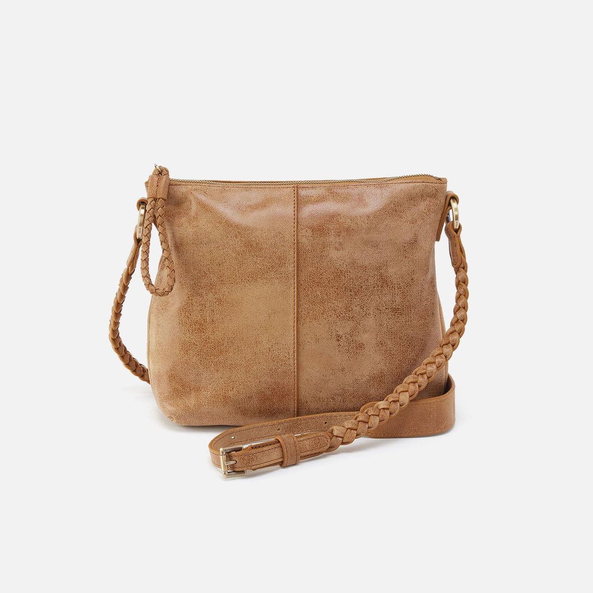 Lasso Medium Crossbody In Buffed Leather - Whiskey | HOBO