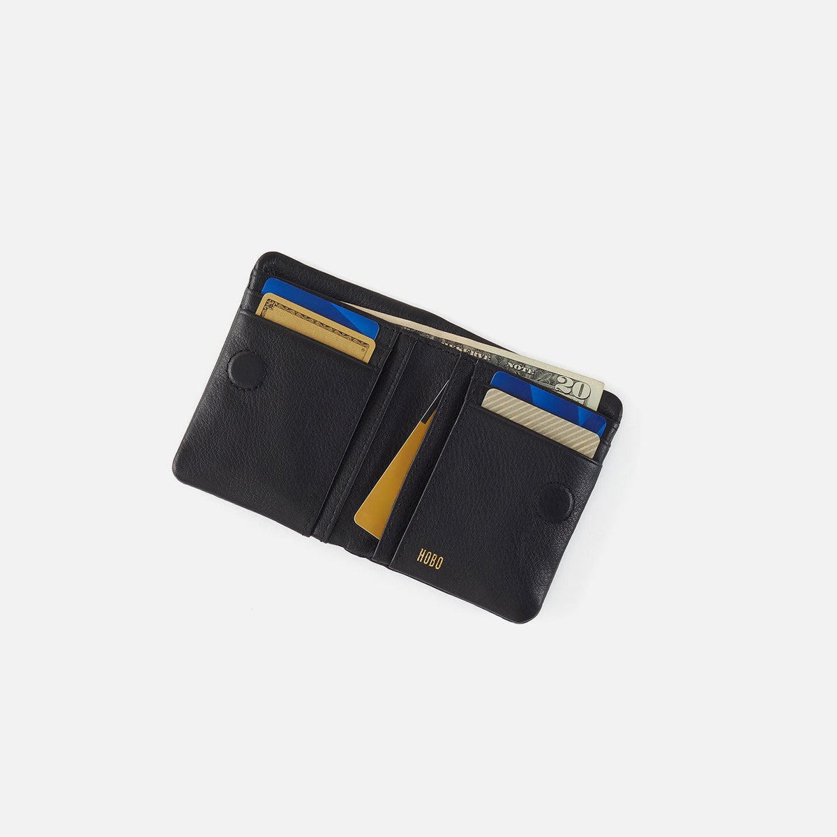 Lumen Mini Wallet In Pebbled Leather - Embroidered Birch | HOBO