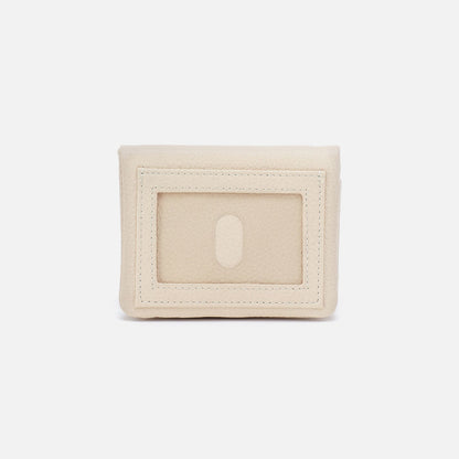 Lumen Mini Wallet In Pebbled Leather - Embroidered Birch | HOBO