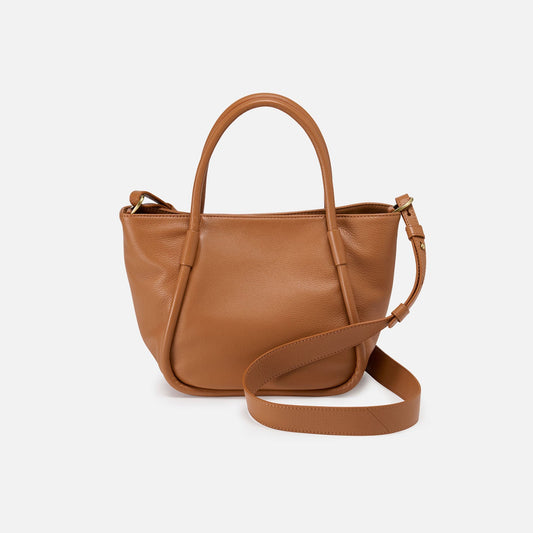 Margot Satchel In Pebbled Leather - Butterscotch | HOBO