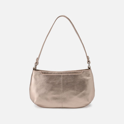 Pier Baguette In Metallic Leather - Cameo Quartz | HOBO