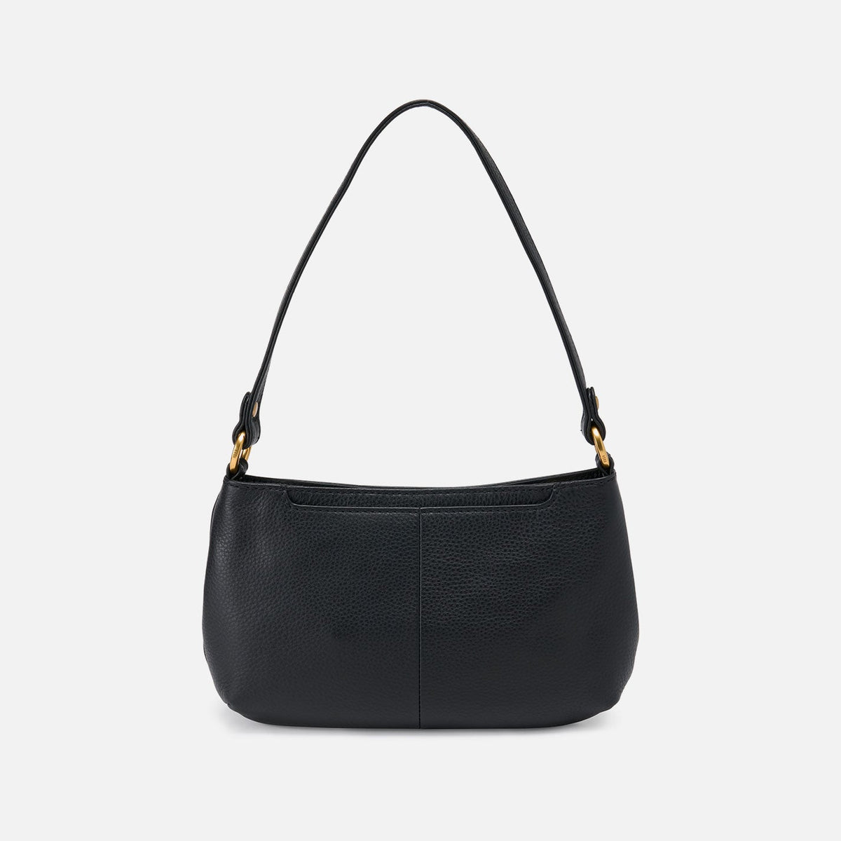 Pier Baguette In Pebbled Leather - Black | HOBO