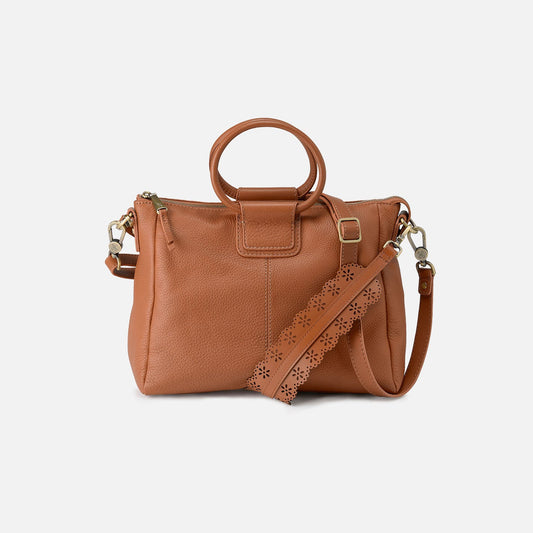 Sheila Medium Satchel In Pebbled Leather - Warm Honey | HOBO