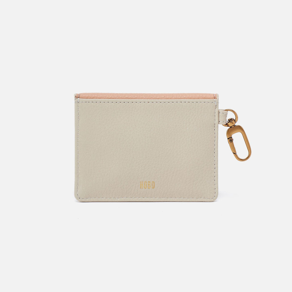 Tabby Flap Card Case In Pebbled Leather - Birch | HOBO