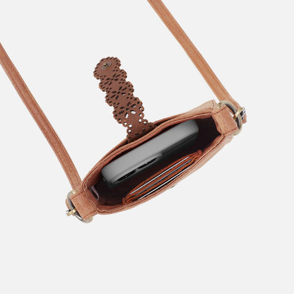Tabby Phone Crossbody In Buffed Leather - Whiskey | HOBO