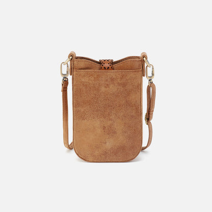 Tabby Phone Crossbody In Buffed Leather - Whiskey | HOBO