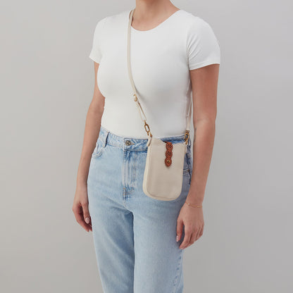 Tabby Phone Crossbody In Pebbled Leather - Birch | HOBO