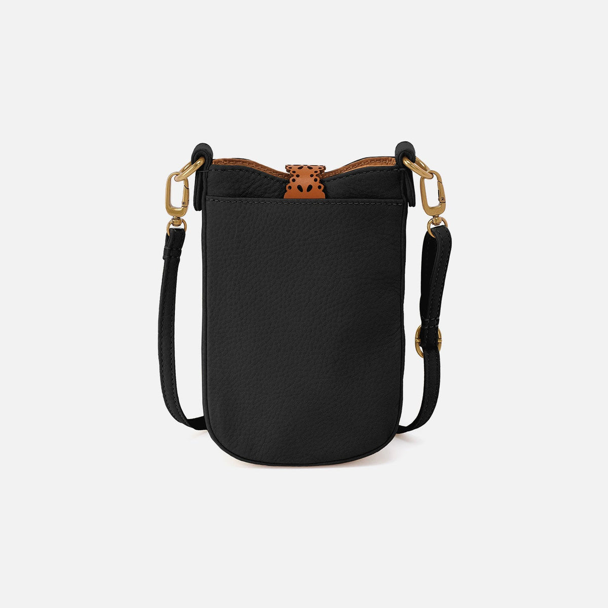 Tabby Phone Crossbody In Pebbled Leather - Black | HOBO