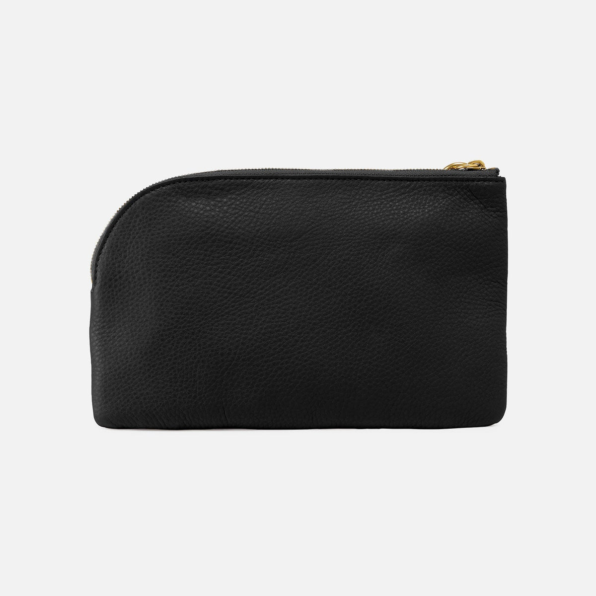Tabby Wristlet In Pebbled Leather - Black | HOBO